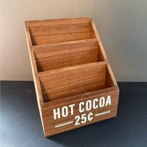 Wooden Hot Cocoa Organizer